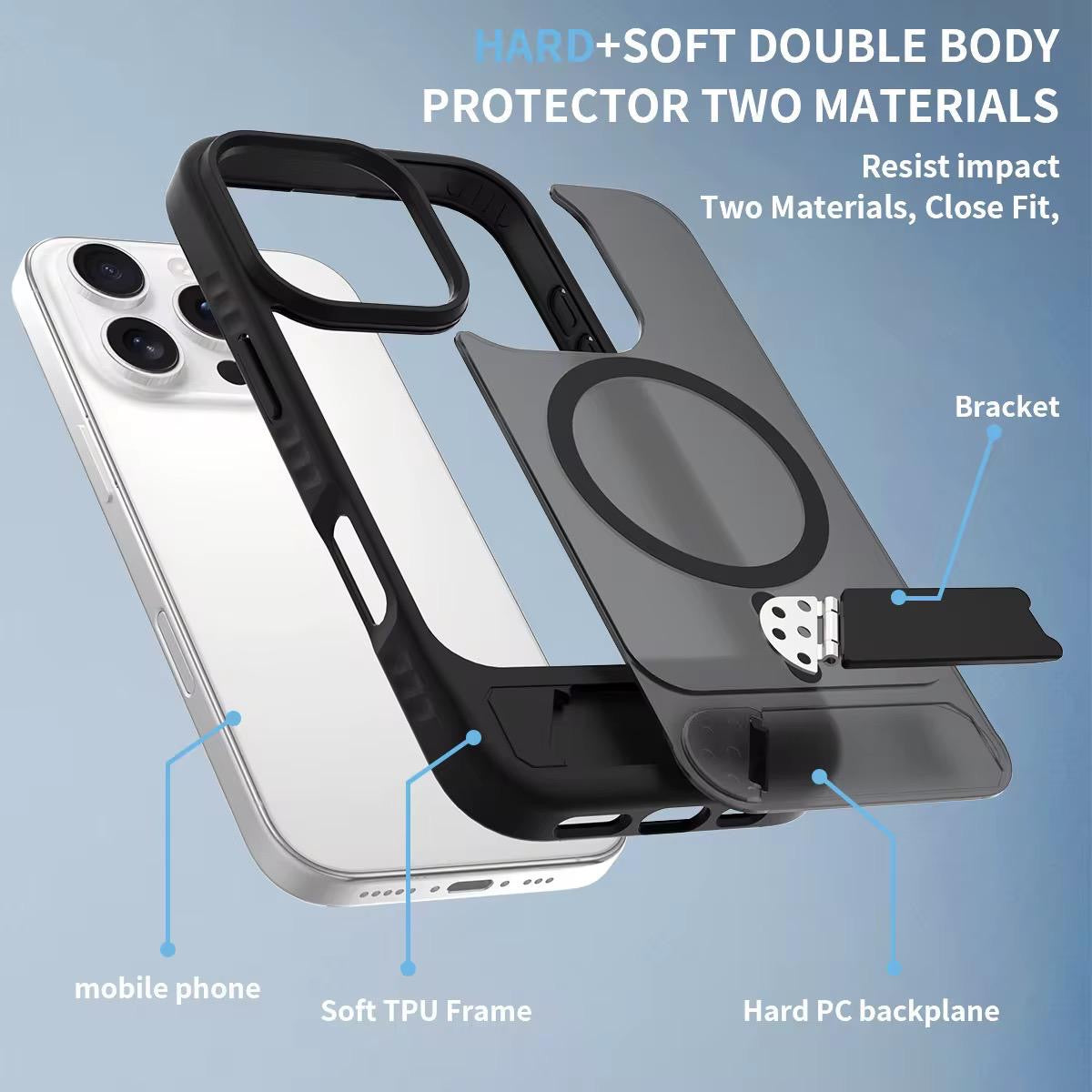 Case Stand Black para iPhone