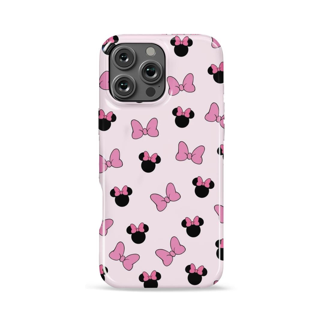 Case MagSafe Minnie Mouse Moño Rosa para iPhone