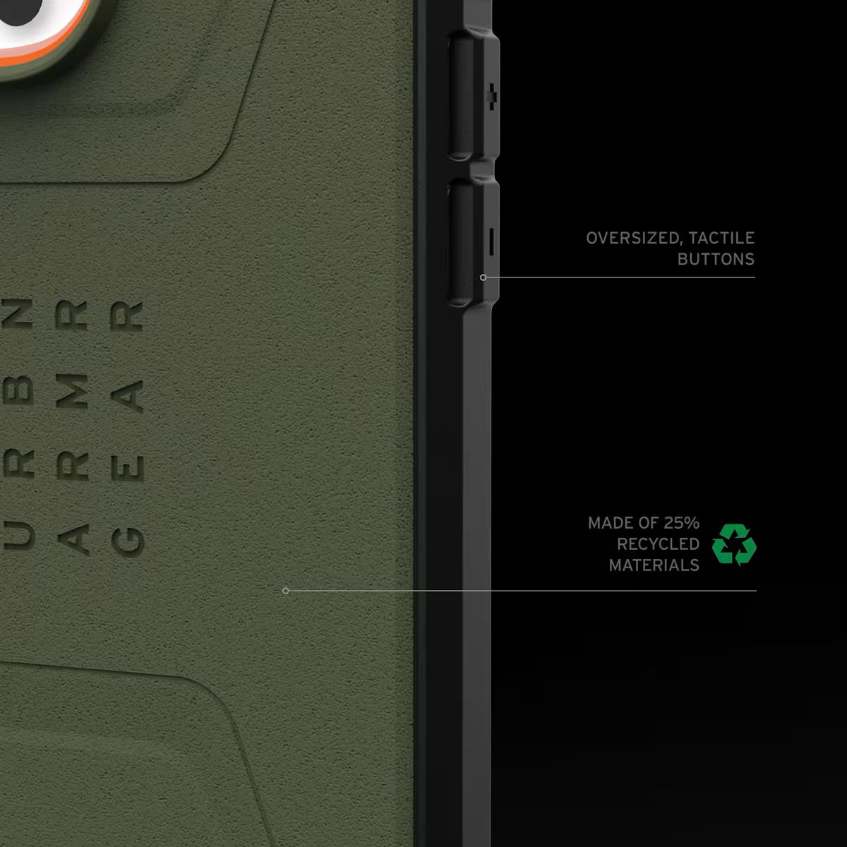 Case UAG Civilian Green para iPhone