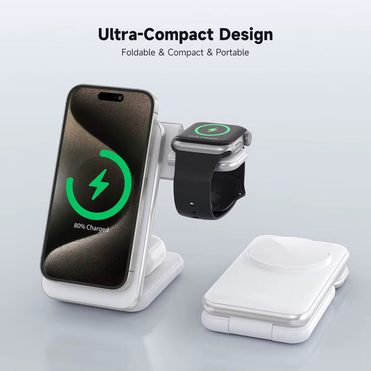 MagCold Charging Magnetic 3 en 1 Qi2 White