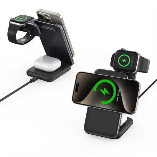 MagCold Charging Magnetic 3 en 1 Qi2 Black