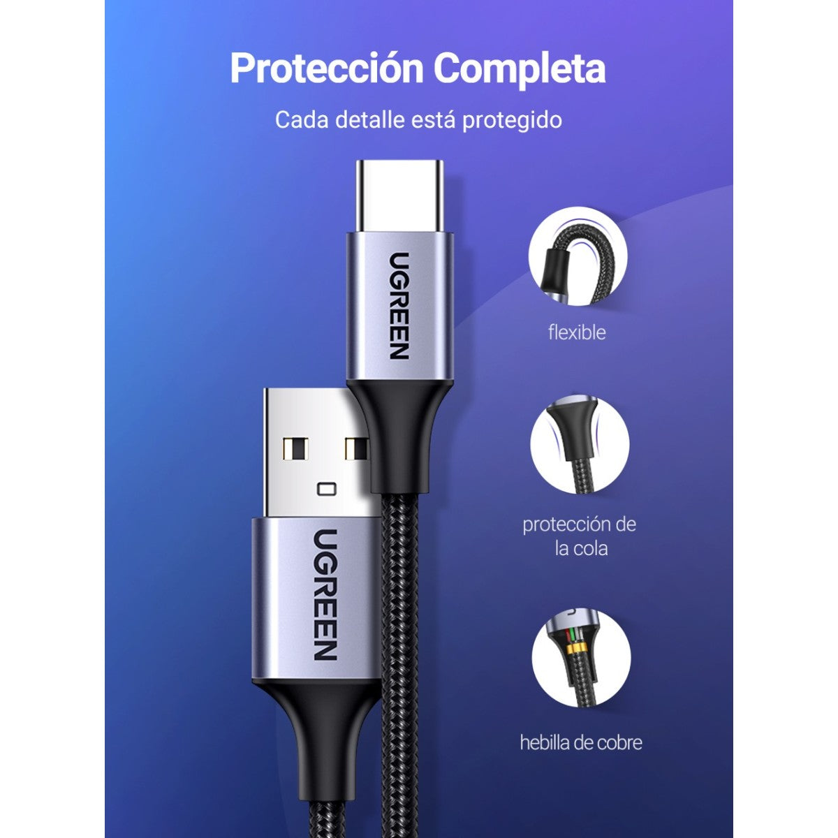 UGREEN USB to USB-C Cable 1 Metro