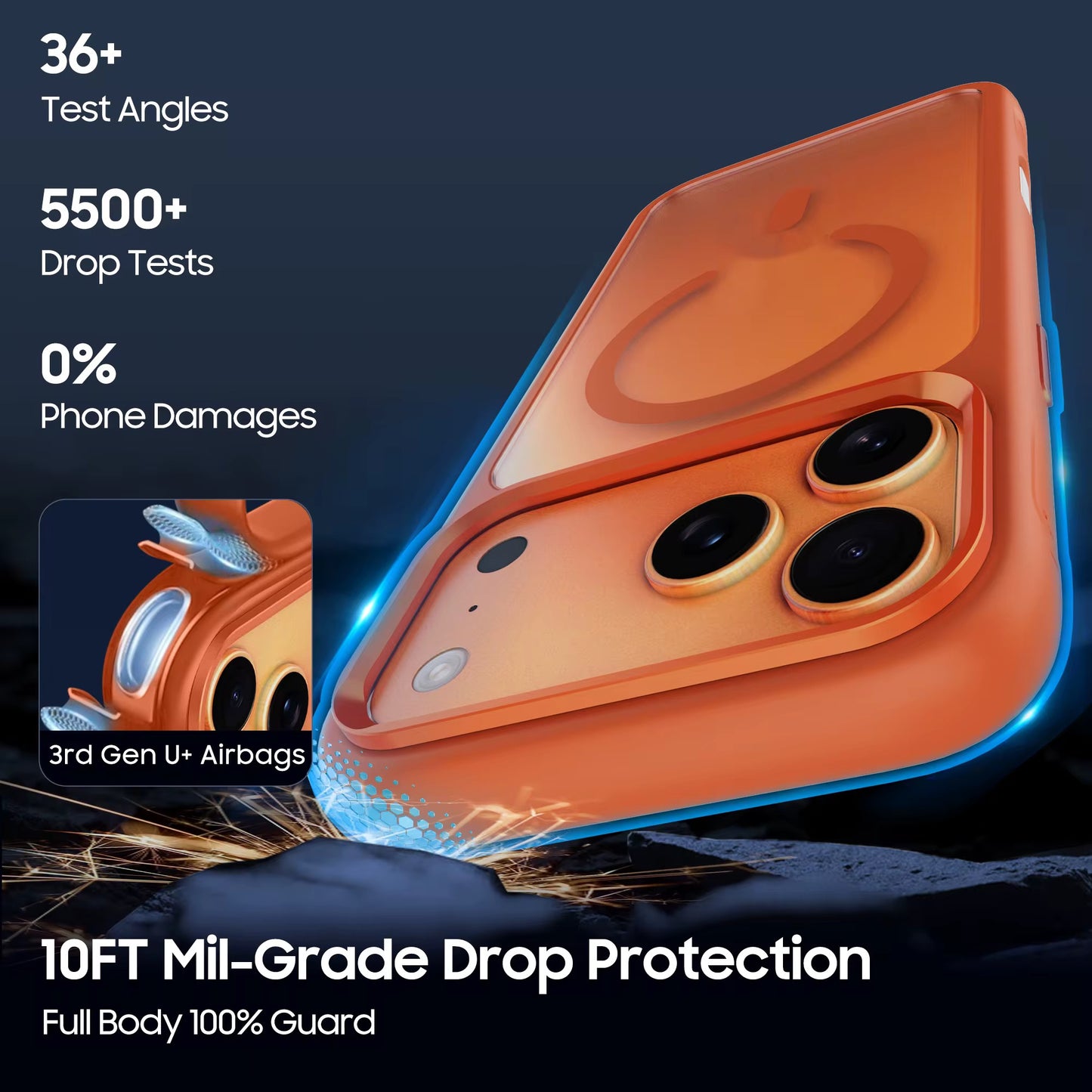 Case MagSafe Premium Matte Orange