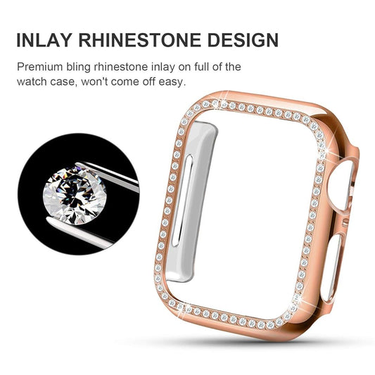 Bumper con diamantes Rose Gold para Apple Watch