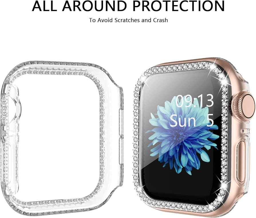 Bumper con diamantes Clear para Apple Watch