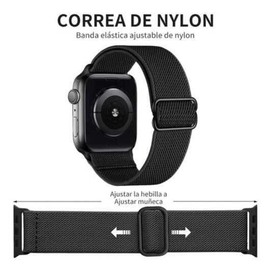 Pulsera de Tela Elastica Rosa para Apple Watch