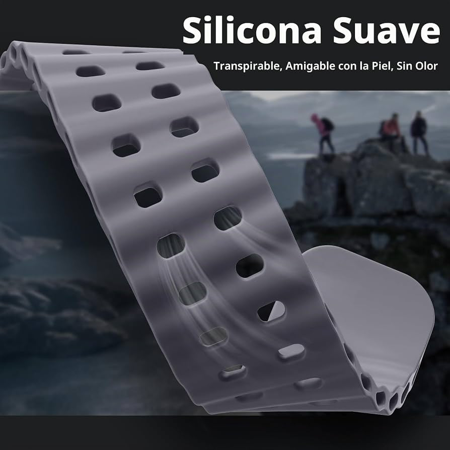 Pulsera Silicon Gray Active para Apple Watch