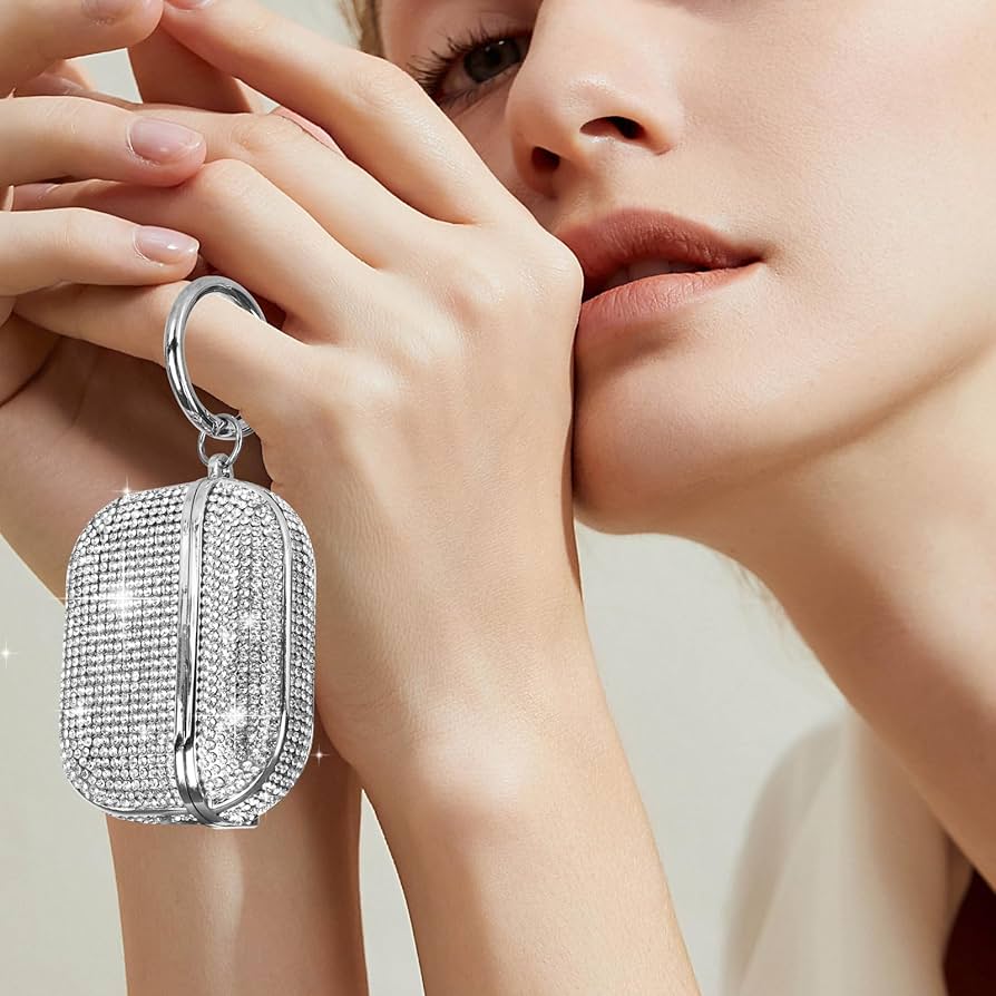 Case AirPods Diamonds Silver