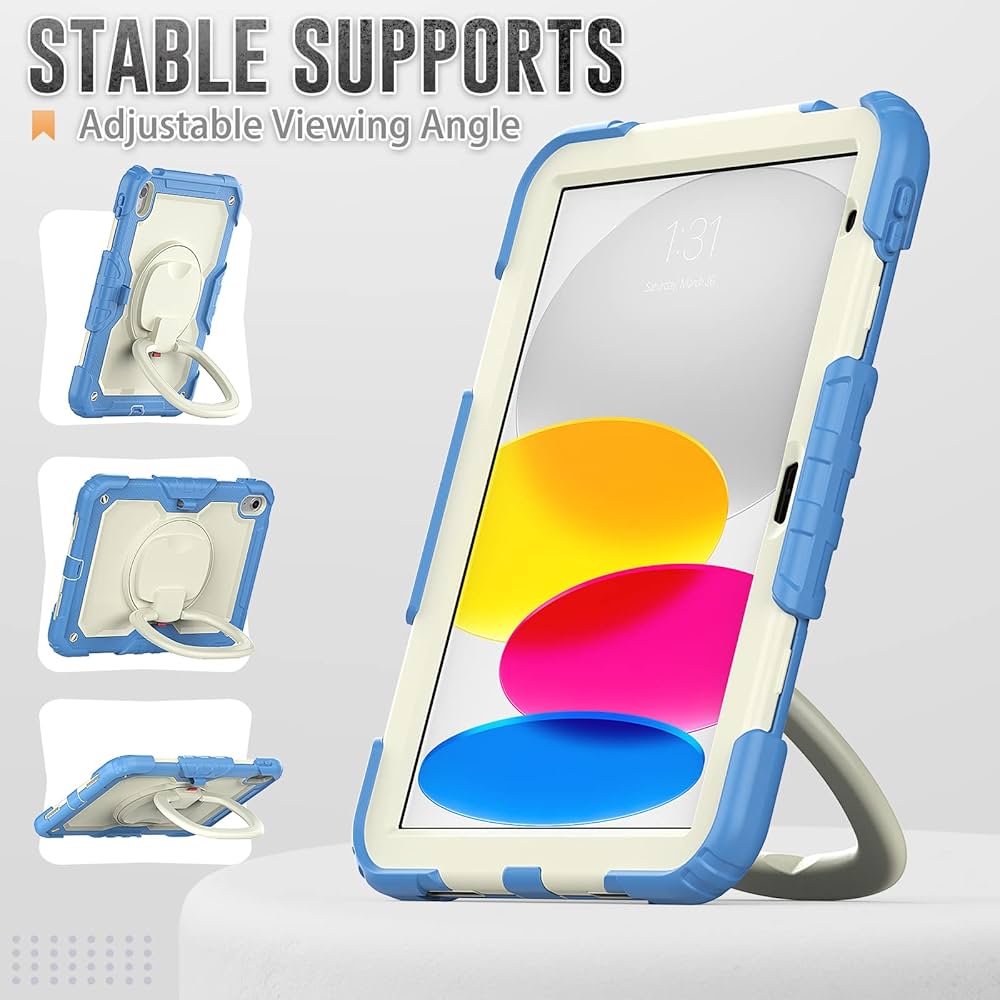 Case Kids Armor White/Blue para iPad