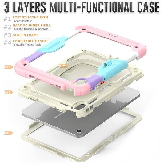 Case Kids Armor Rainbow Pink para iPad