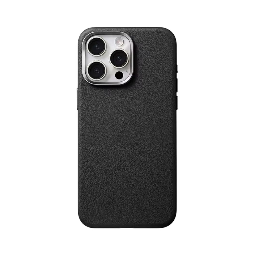 Leather PU Case Black Business para iPhone