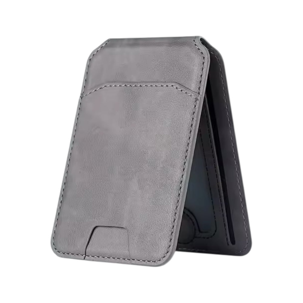Leather Wallet MagSafe Gray