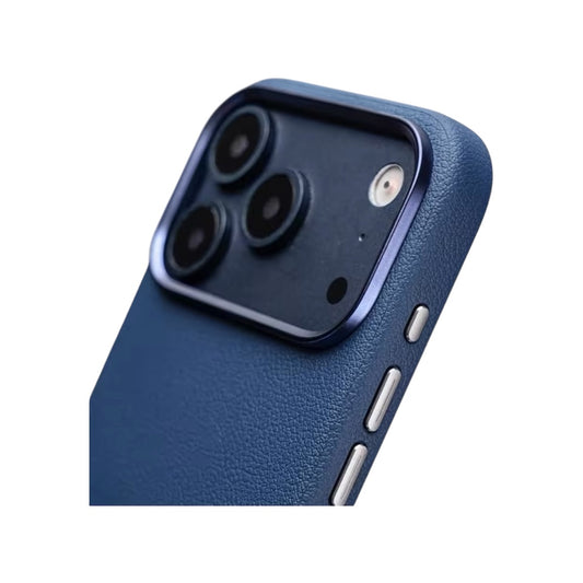 Leather PU Case Blue para iPhone