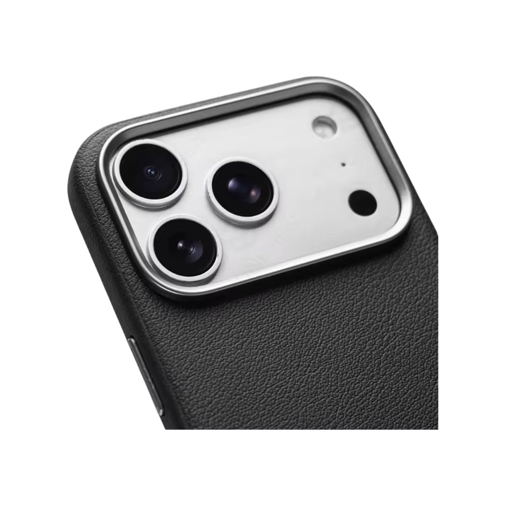 Leather PU Case Black para iPhone