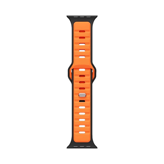 Pulsera Silicon Black/Orange Air para Apple Watch