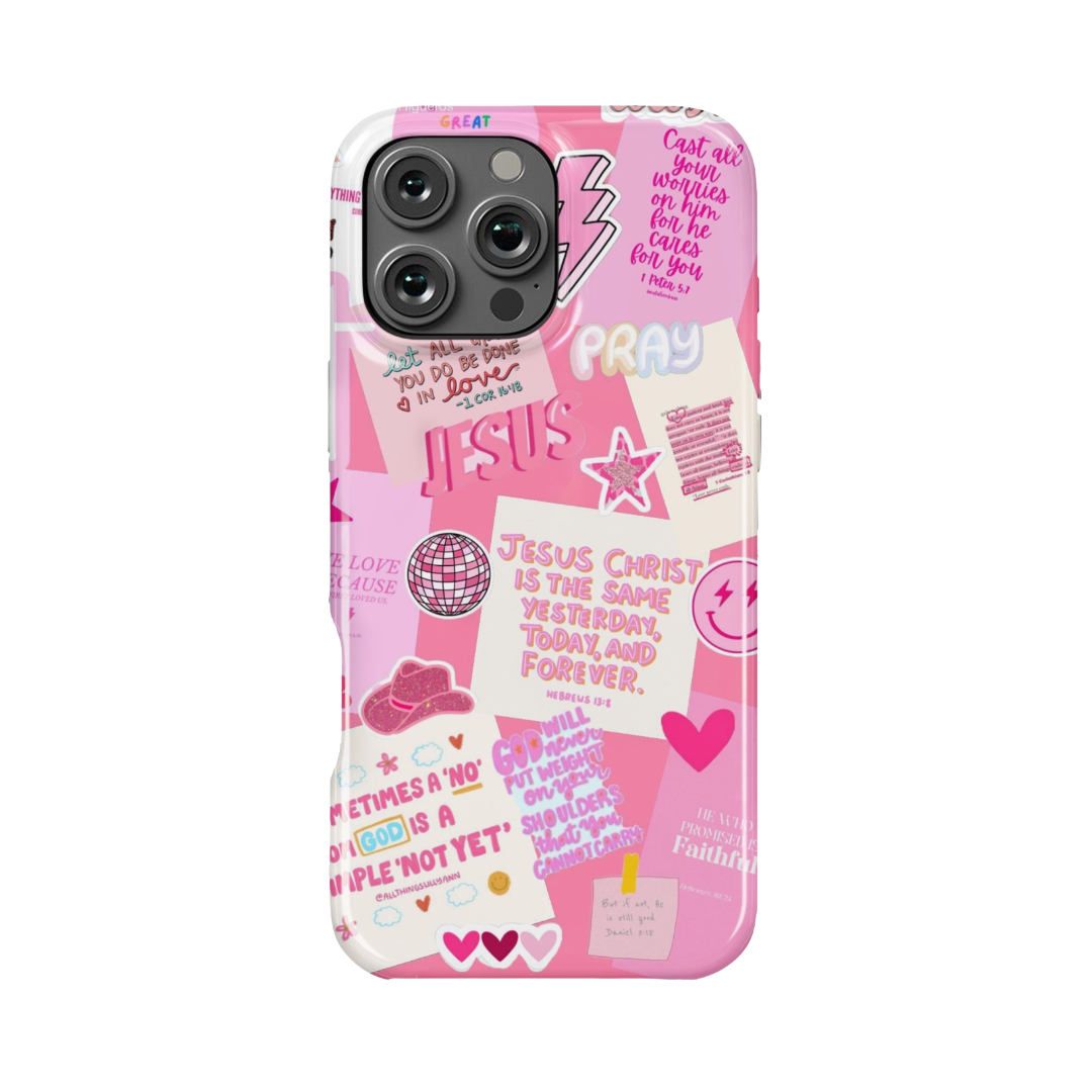 Case MagSafe Christian Pink 01 iPhone