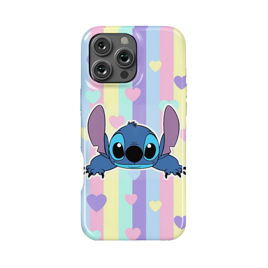 Case MagSafe Stitch arcoiris para iPhone