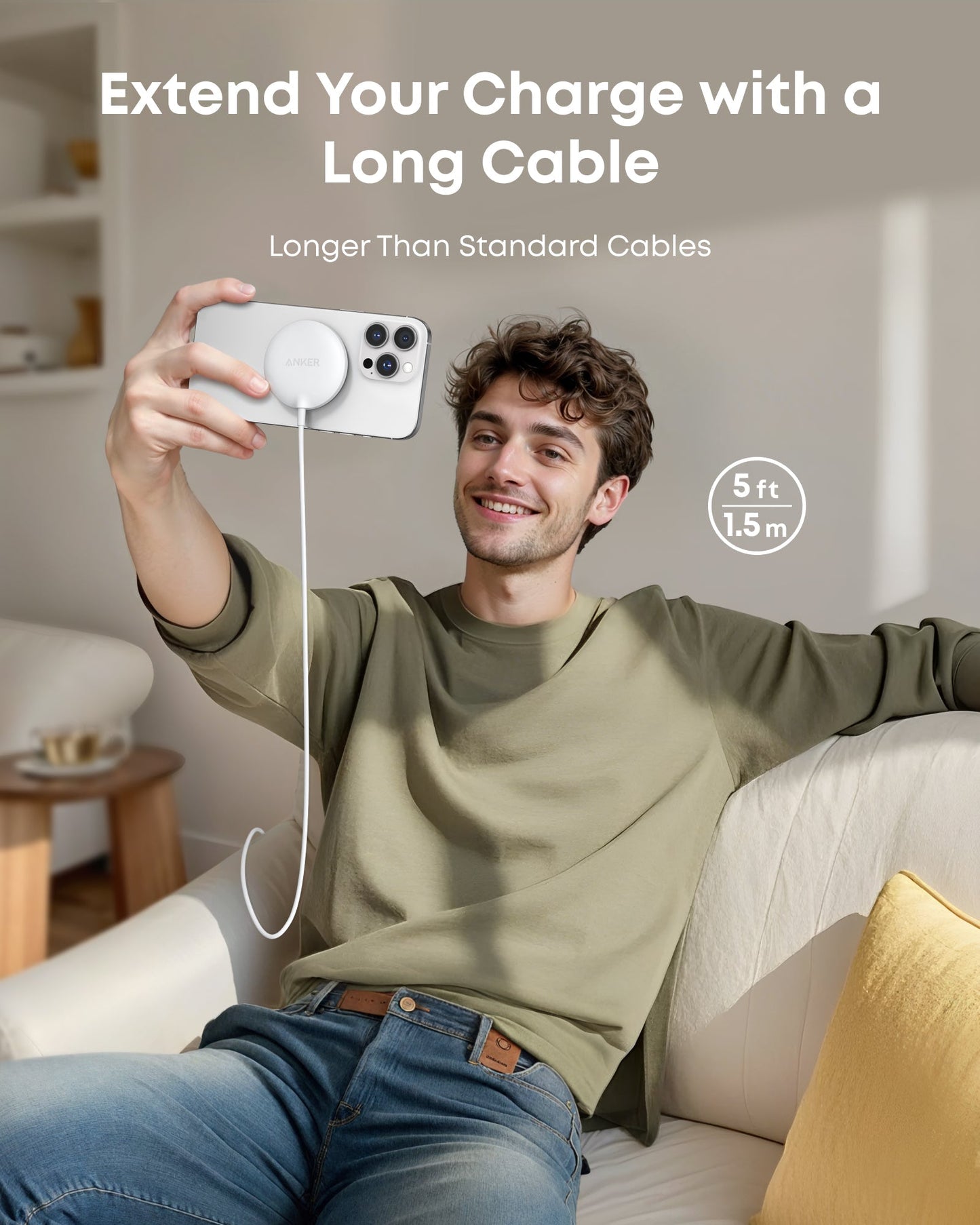 Anker Zolo Wireless Charger Qi2 White Pack 2