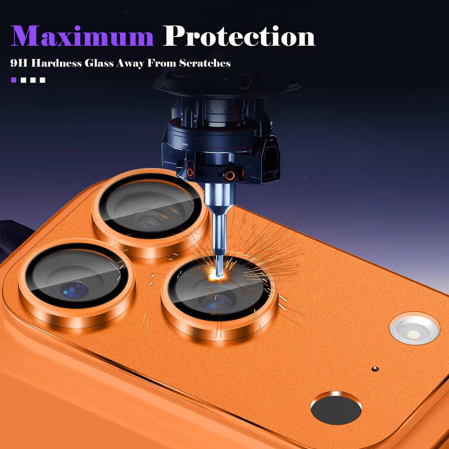 Protector de camara Orange para iPhone