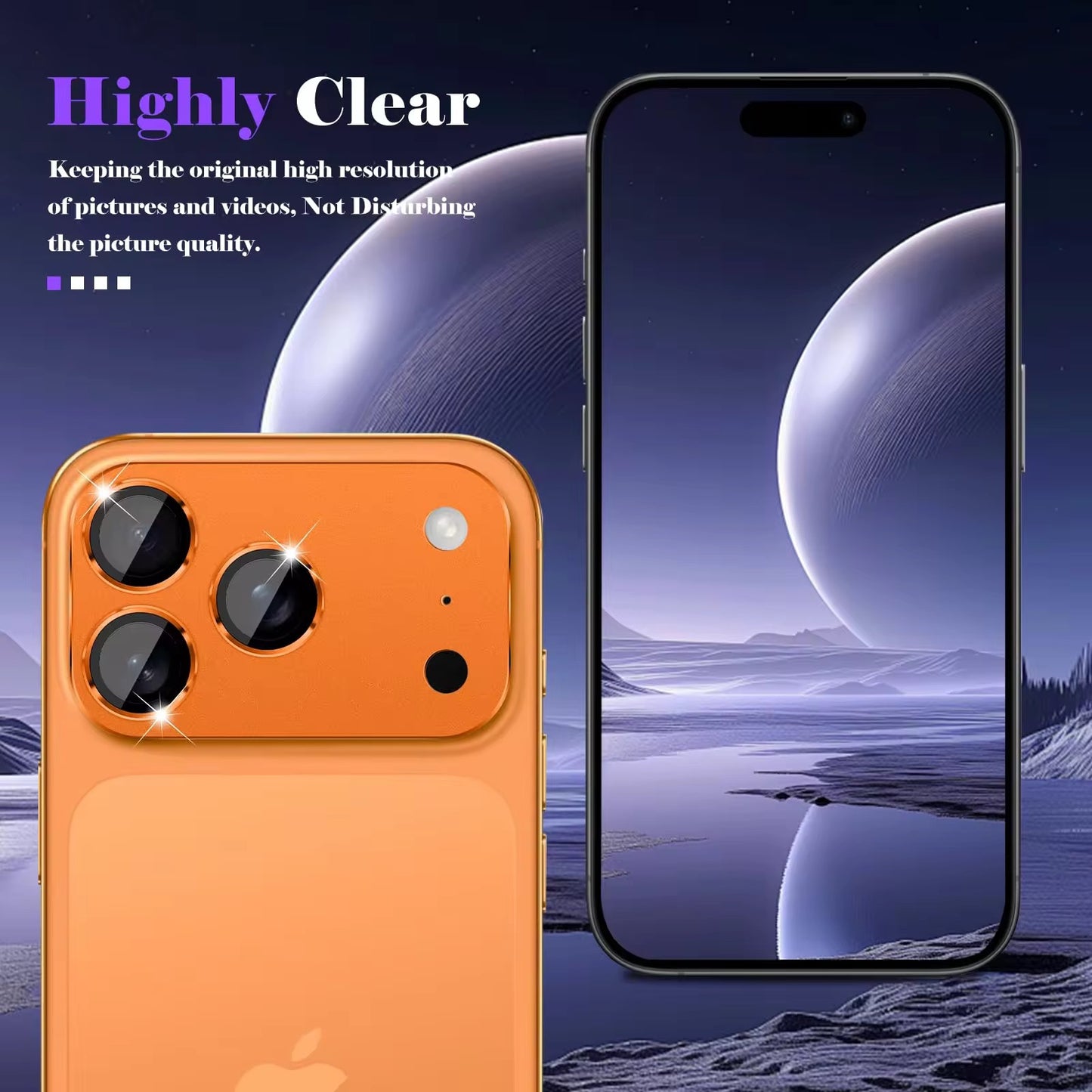 Protector de camara Orange para iPhone