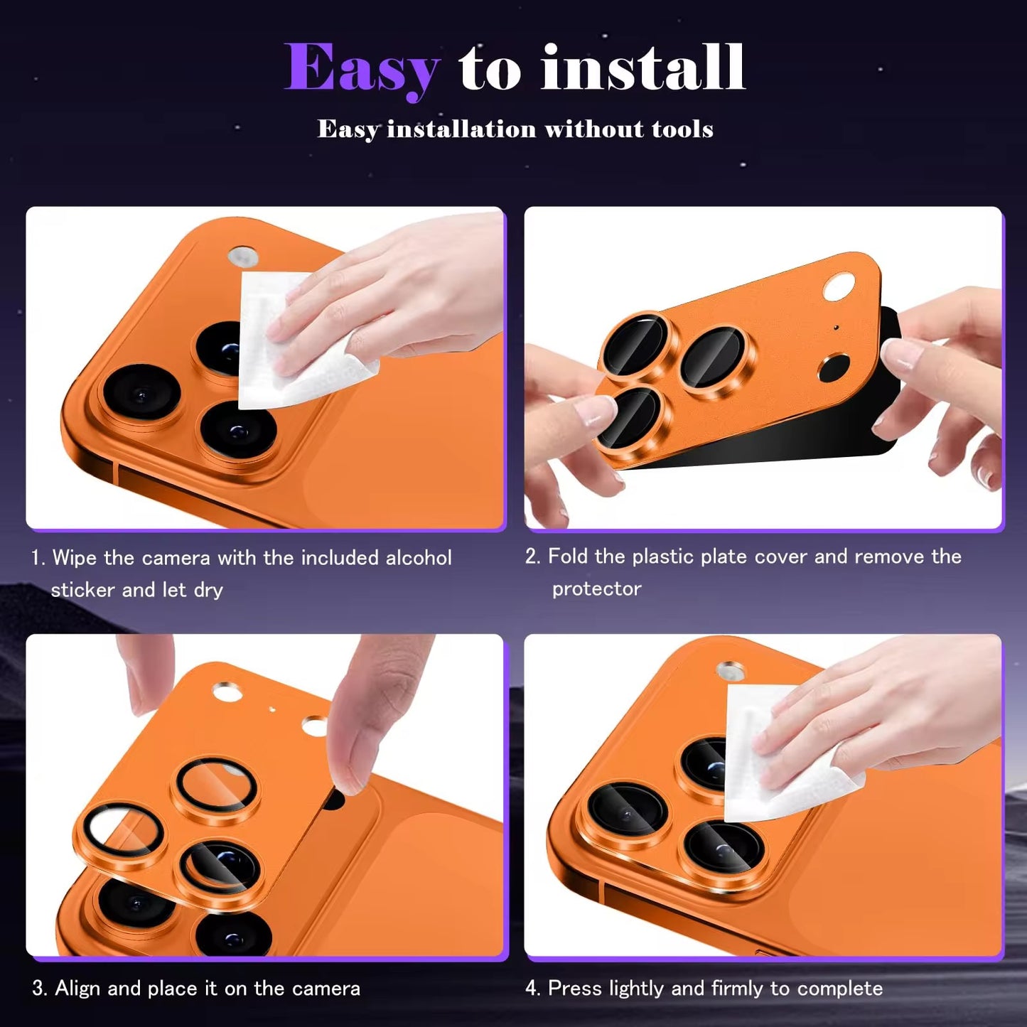 Protector de camara Orange para iPhone