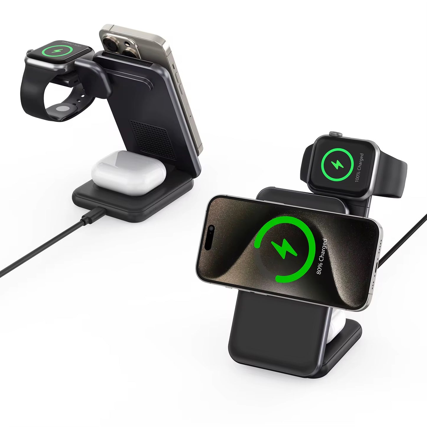 MagCold Charging Magnetic 3 en 1 Qi2 Black