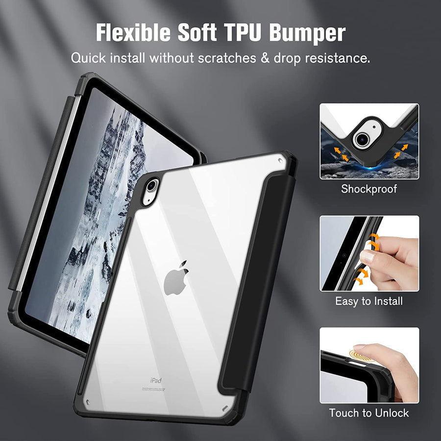 Smart Case Fintie Black para iPad 10th/11th (A16)