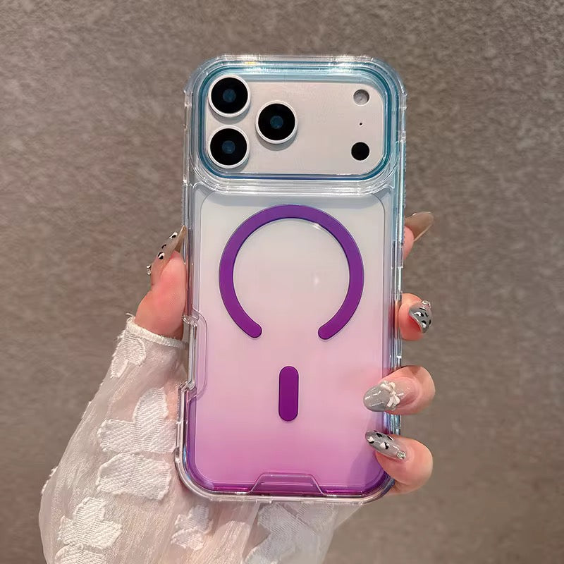 Case de 3 Piezas Celeste-Morado para iPhone