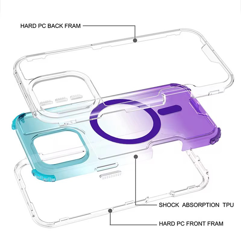 Case de 3 Piezas Clear-Rosa para iPhone