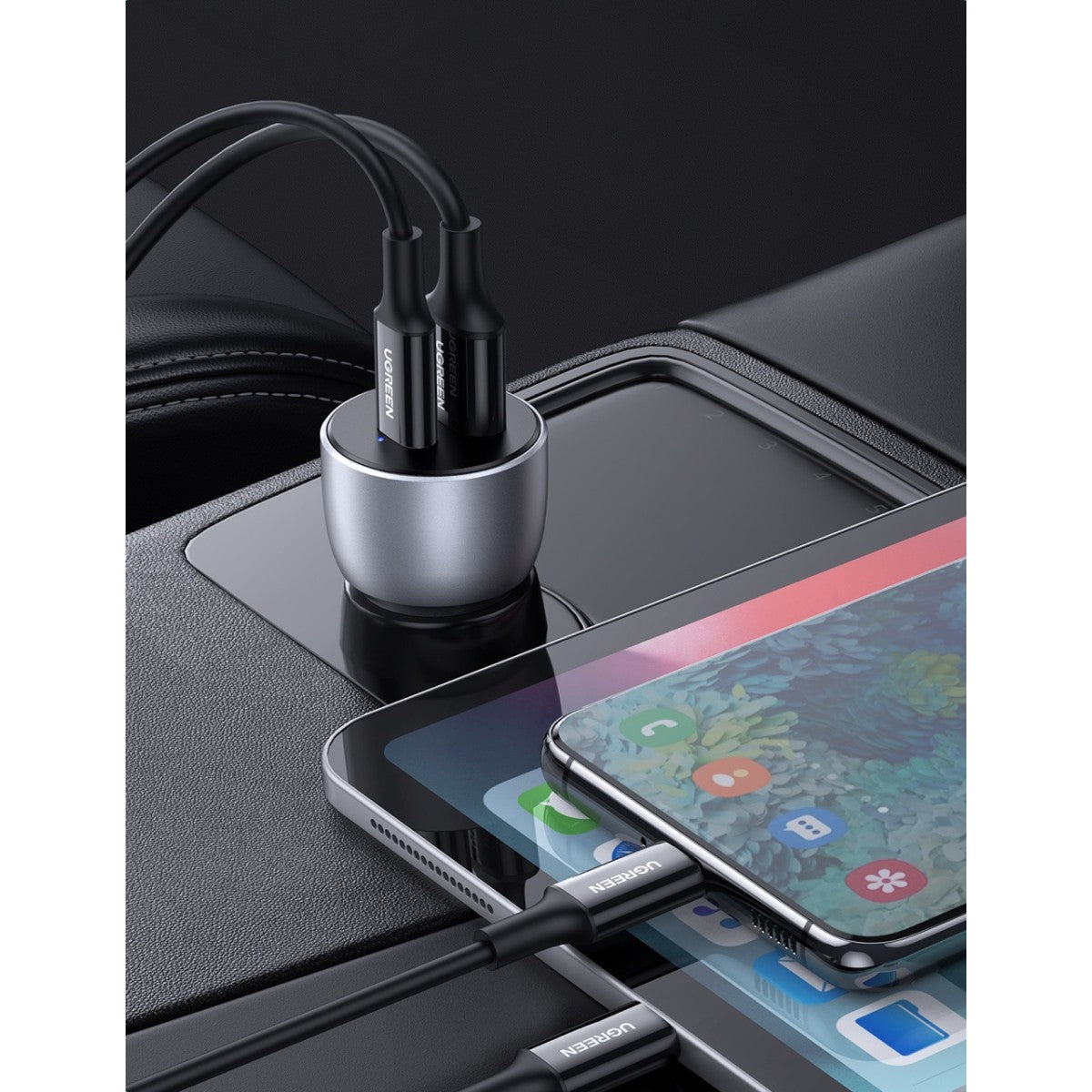 UGREEN 2-Port Fast Car Charger