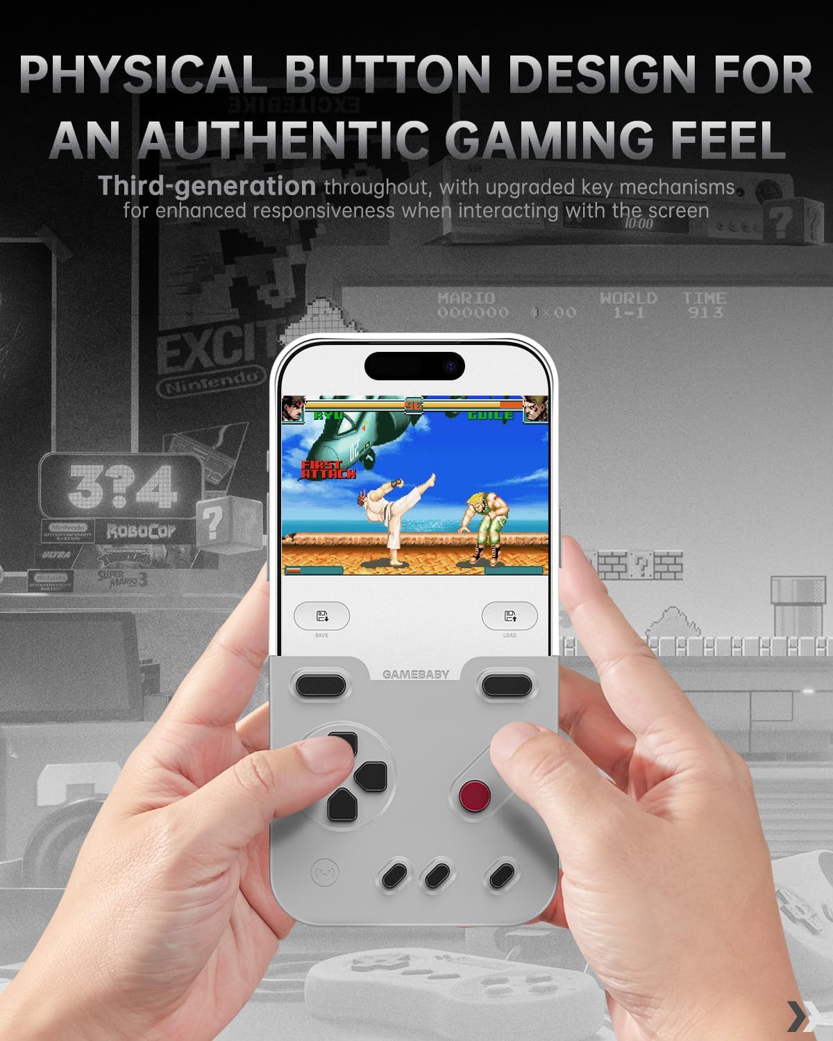 Case GAMEBABY Gray Bitmo Lab para iPhone