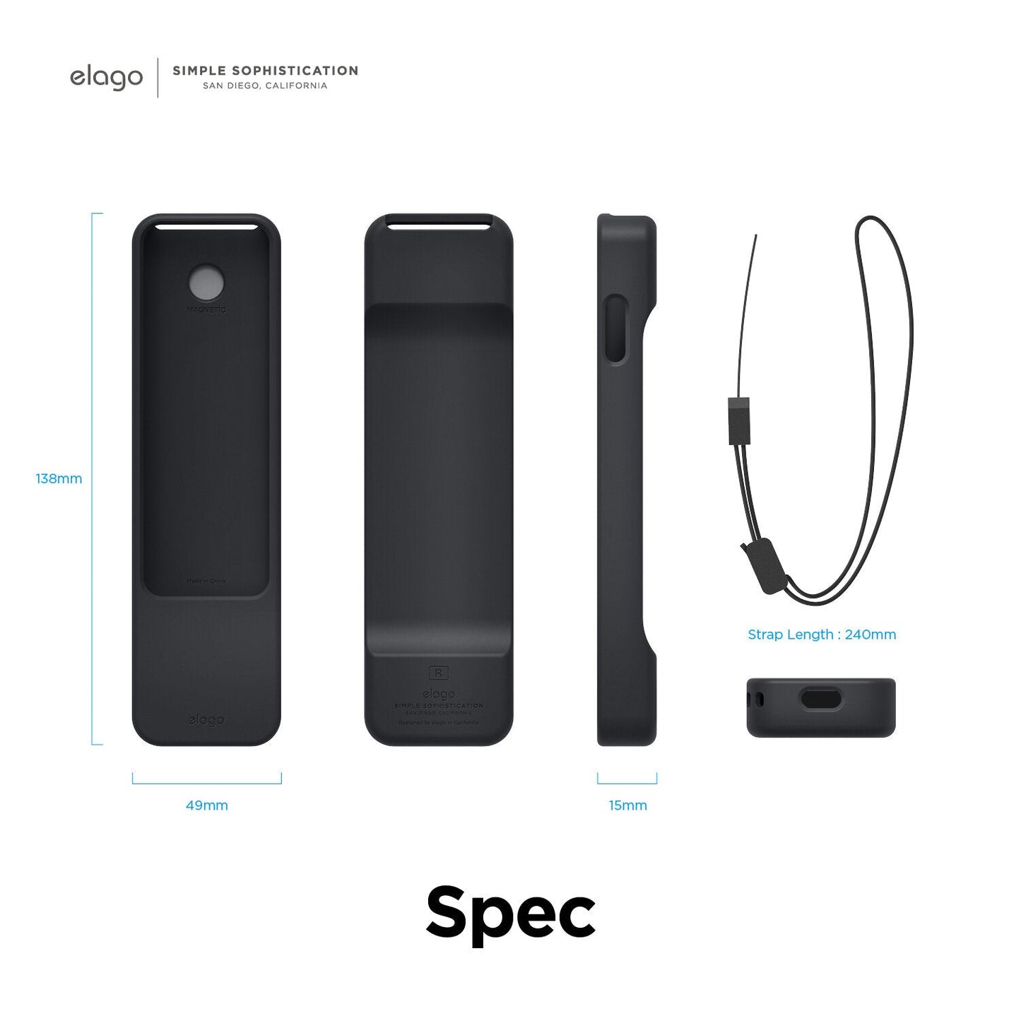 Case Elago para Control Apple TV 2021-2022 Blue