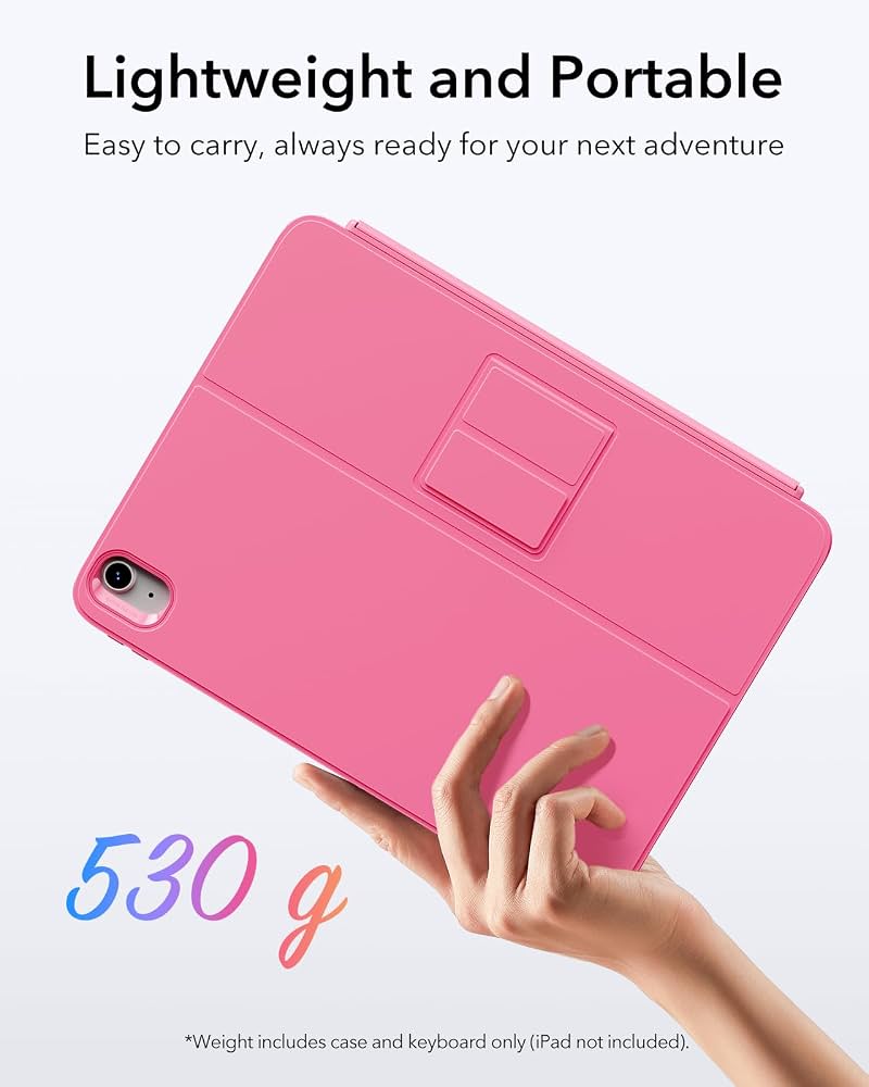 ESR Flex Keyboard Case Pink para iPad 10th/11th (A16)