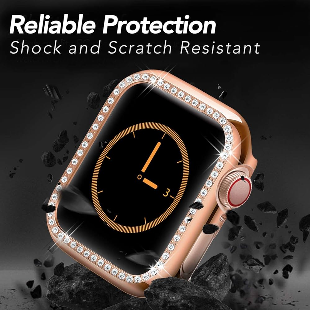 Bumper con diamantes Rose Gold para Apple Watch