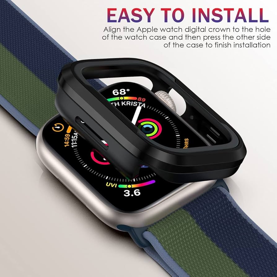 Bumper Metalico Negro para Apple Watch