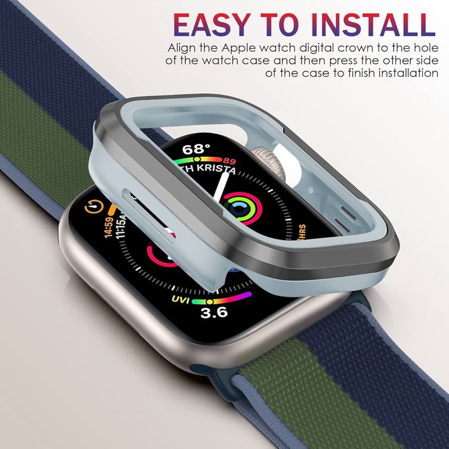 Bumper Metalico Gris/Gris para Apple Watch