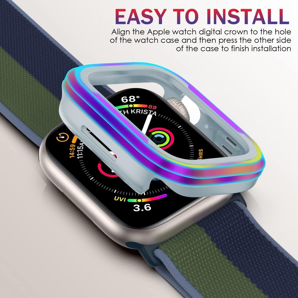 Bumper Metalico Tornasol para Apple Watch