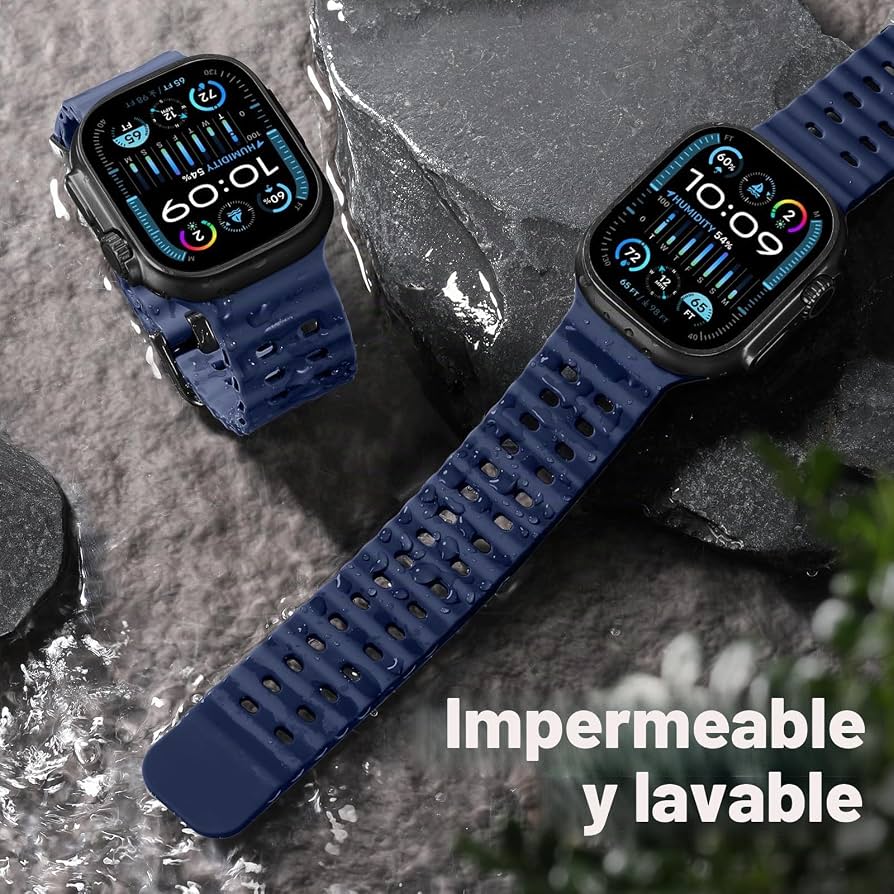 Pulsera Silicon Blue Active para Apple Watch