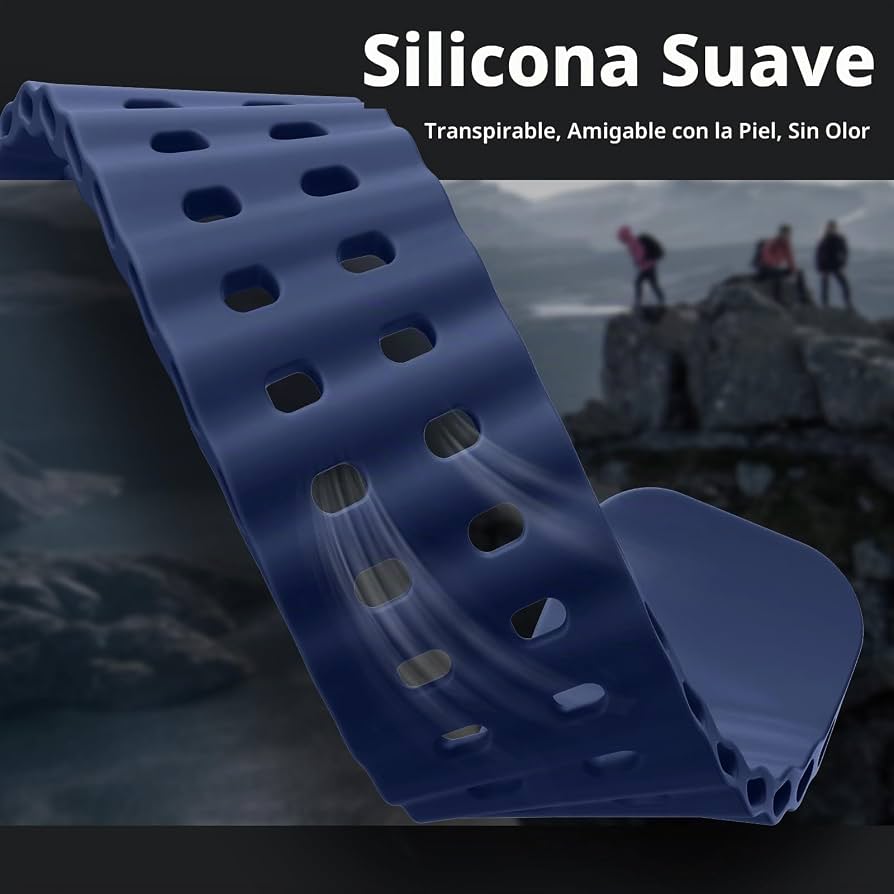 Pulsera Silicon Blue Active para Apple Watch