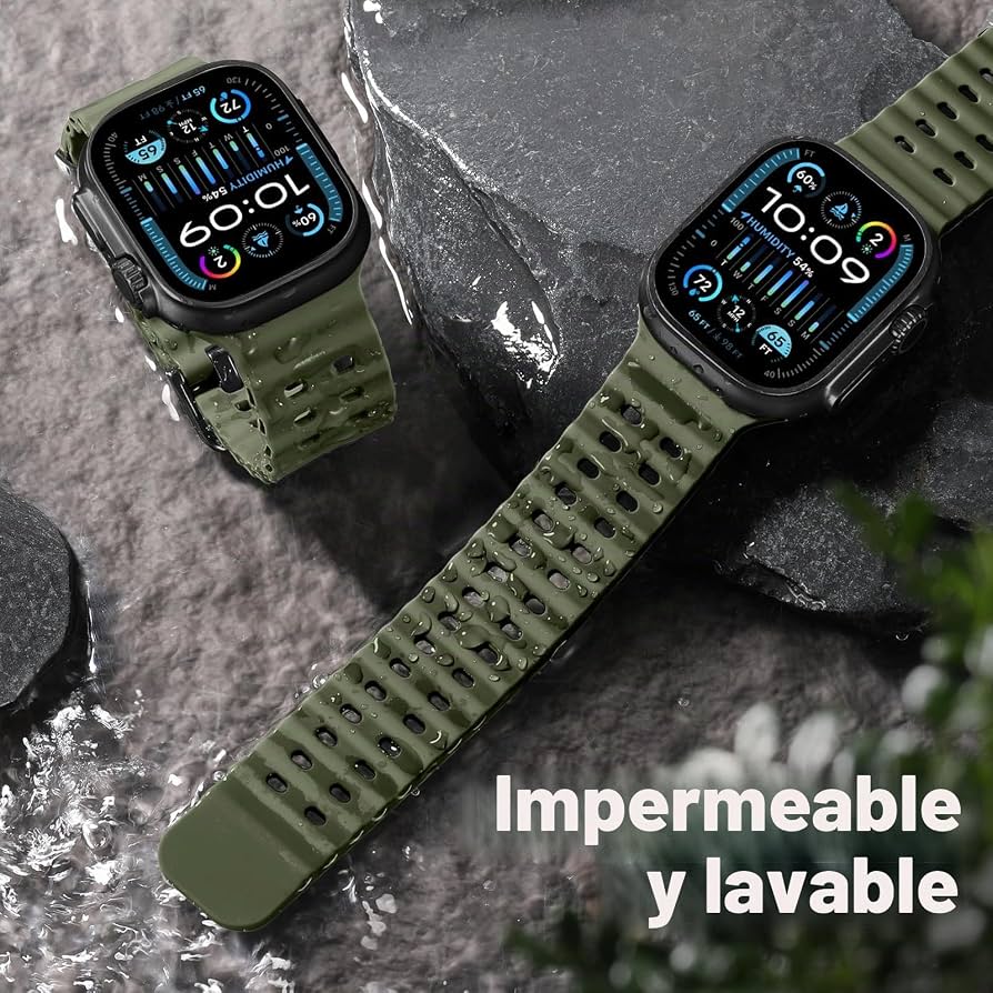 Pulsera Silicon Green Active para Apple Watch
