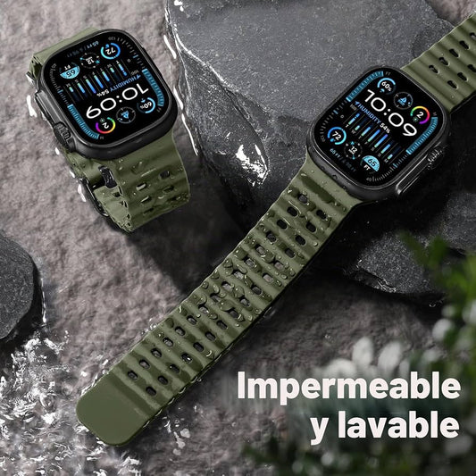 Pulsera Silicon Green Active para Apple Watch