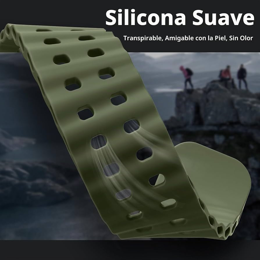 Pulsera Silicon Green Active para Apple Watch