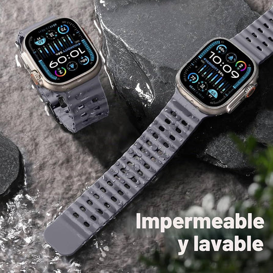 Pulsera Silicon Gray Active para Apple Watch