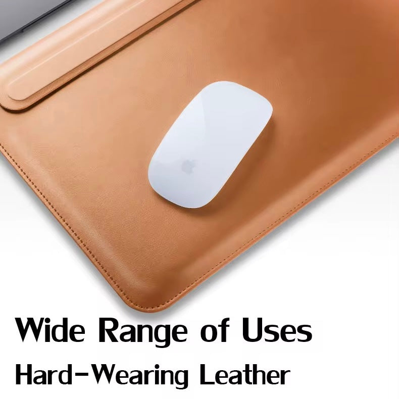 Sleeve de Cuero Gris para MacBook 13.3"/13.6"/14.2"