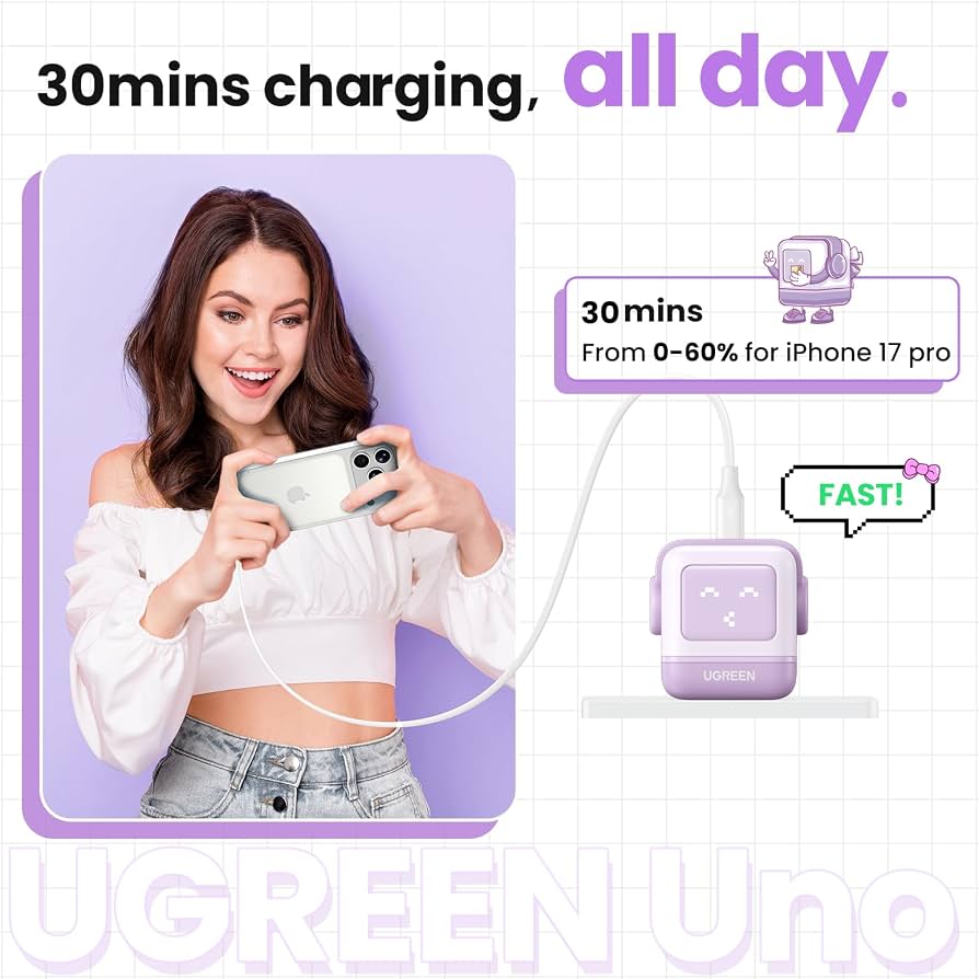 UGREEN Uno RG 30w USB-C Fast Charger GaN