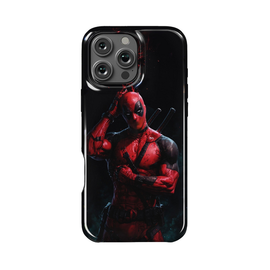 Case MagSafe Deadpool Black para iPhone