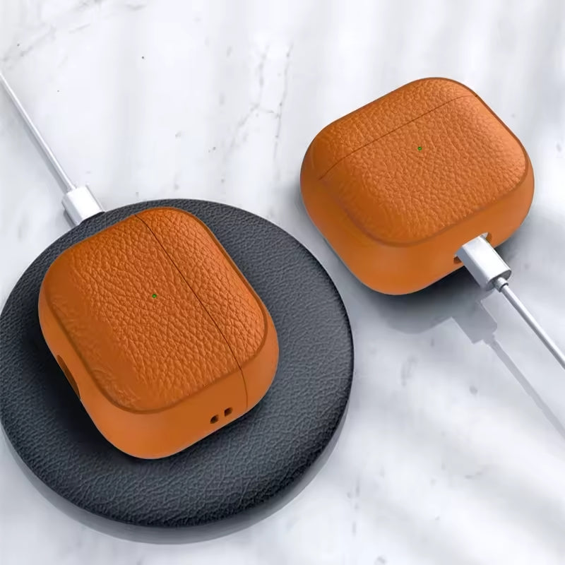 Case AirPods TPU Textura Camel