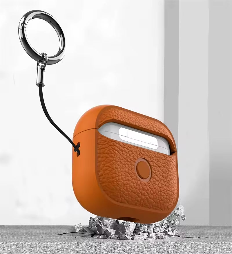 Case AirPods TPU Textura Camel