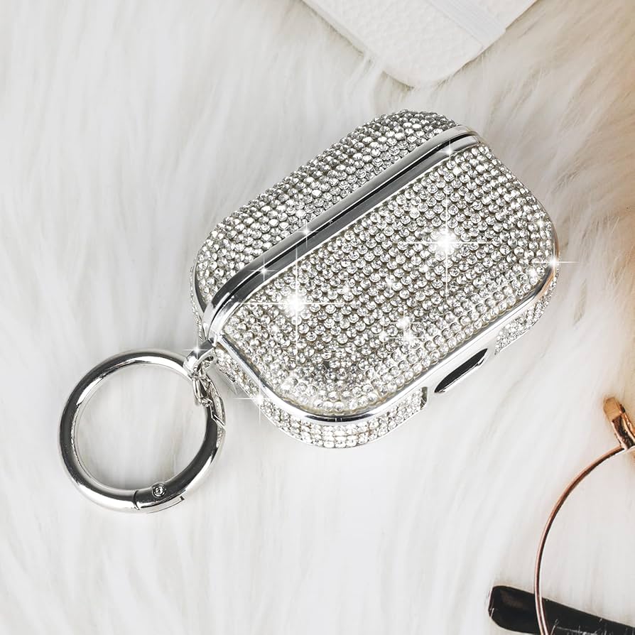 Case AirPods Diamonds Silver