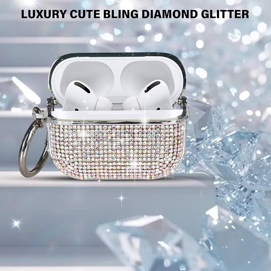 Case AirPods Diamonds Rainbow
